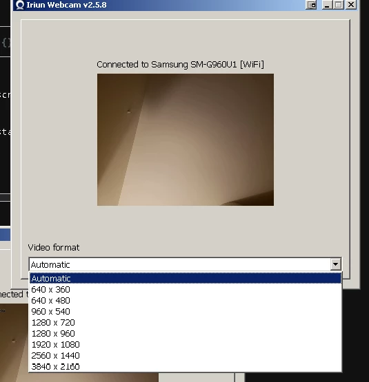 Iriun Webcam — Screenshot 1